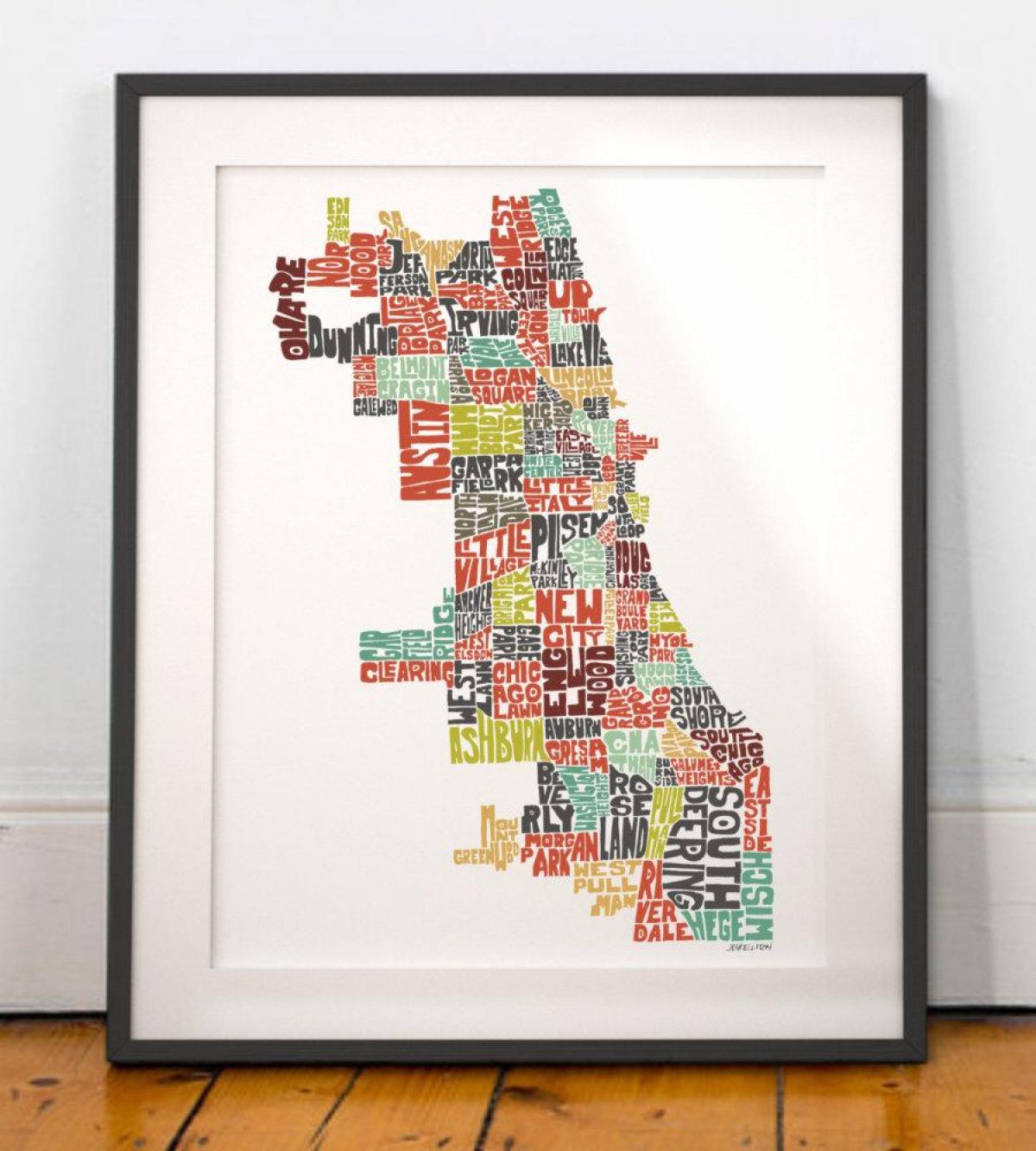 Chicago mapa umění