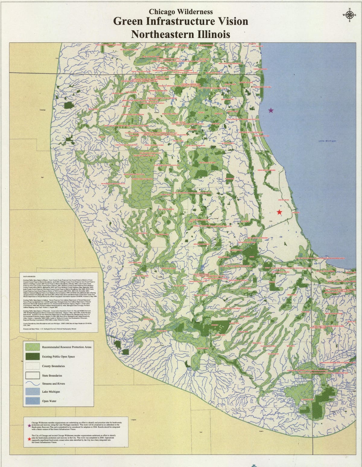 mapa Chicaga parky