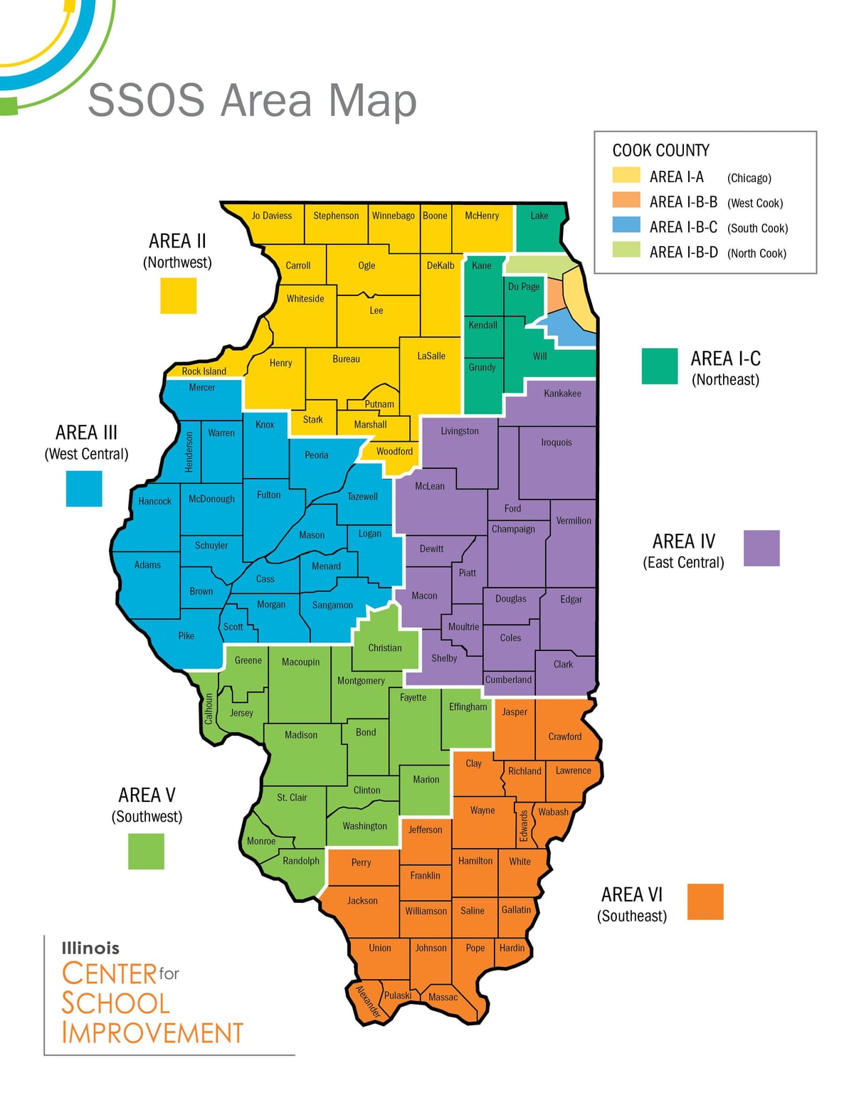 Chicagské veřejné školy mapě