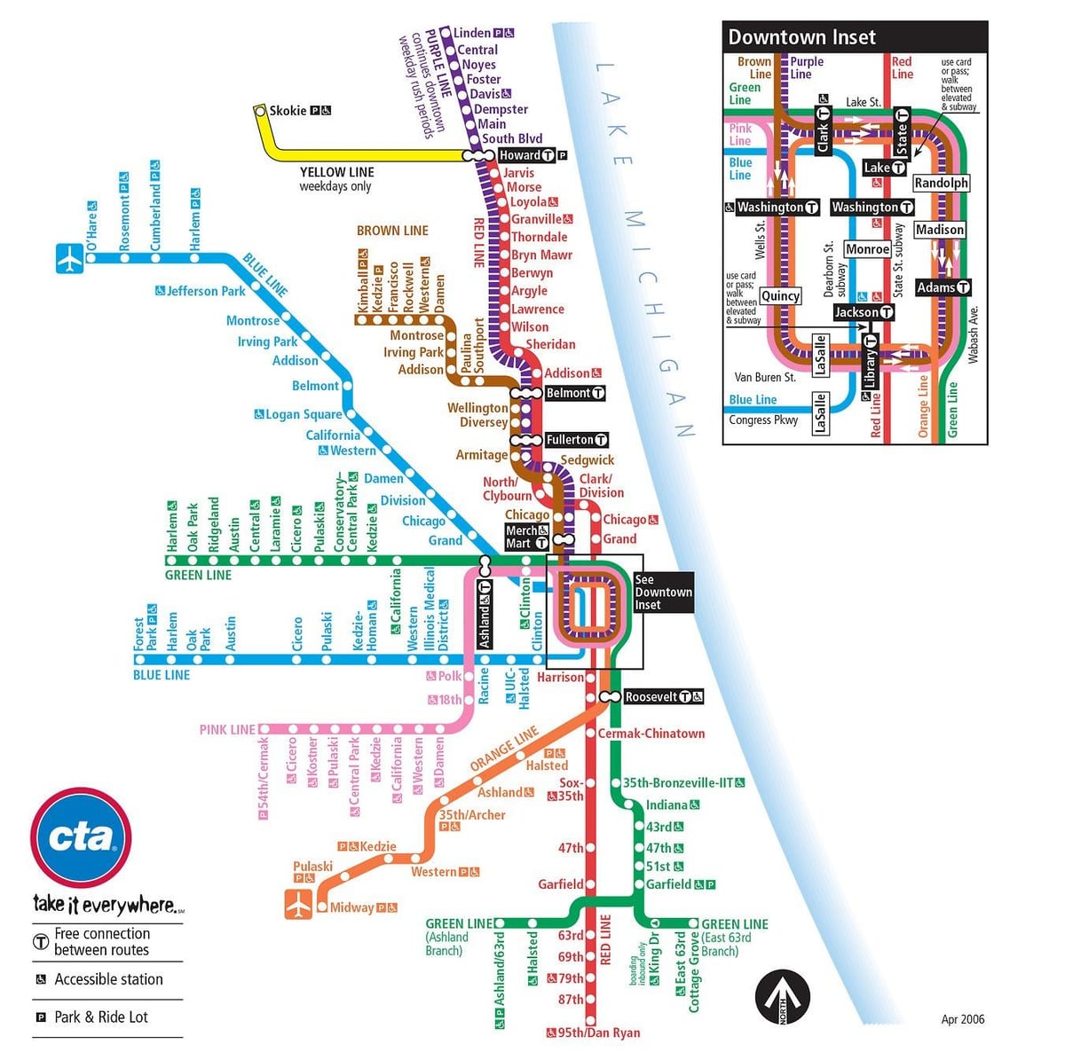 cta mapa Chicago
