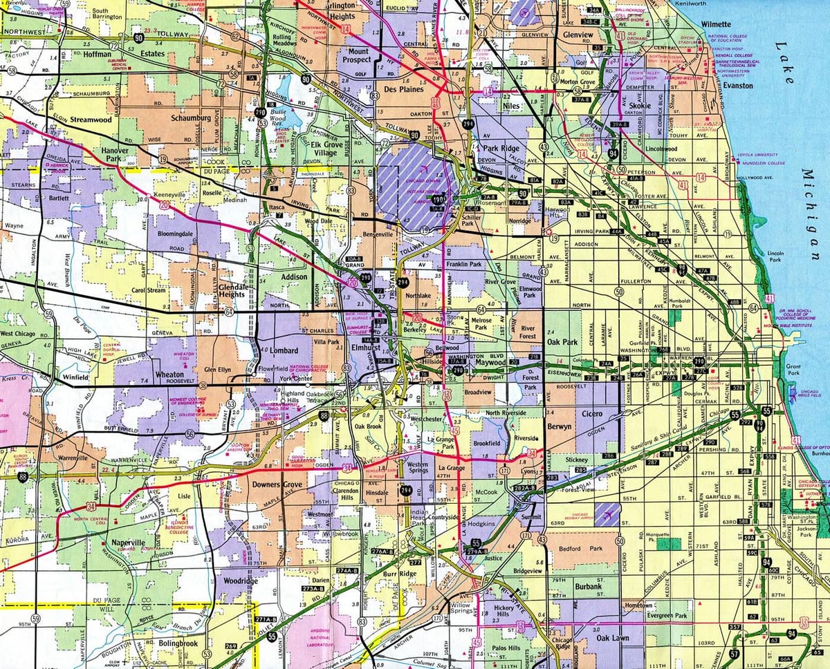 mapa interstate 90