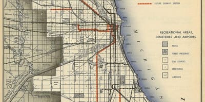 Mapa Chicago metro