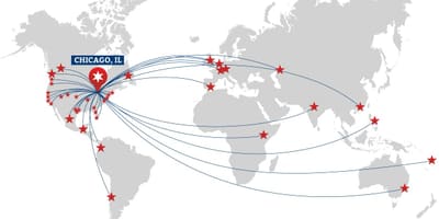Chicago na mapě