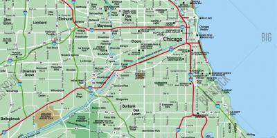 Mapa Chicaga