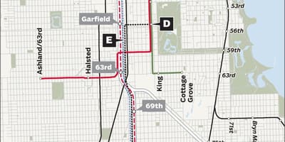 Redline Chicago mapě