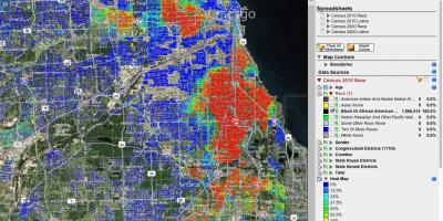 Chicago natáčení hotspotů mapu