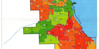 Chicago zóny mapě