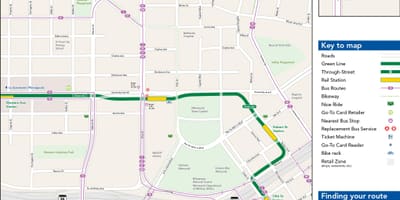 Green line mapa Chicago
