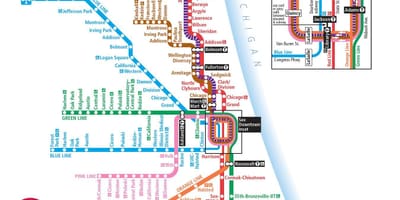 Cta mapa Chicago