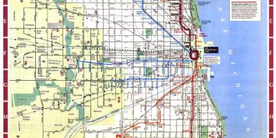 Město Chicago mapě