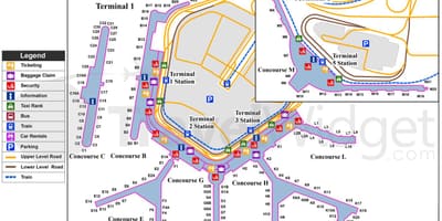 Mapa Chicago O Hare