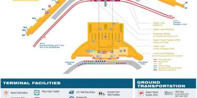 Mapa O Hare terminálu 5