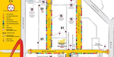 Mapa staré město Chicago