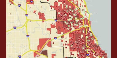 Zločin mapa Chicago